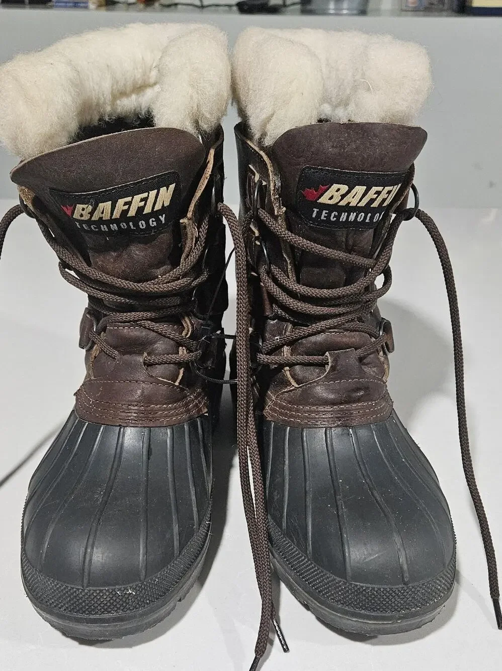 Women's Baffin Leather Waterproof Boots with Wool Liners